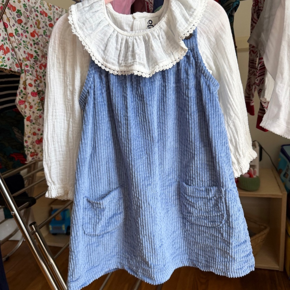 Jojo Maman Bebe Cord Pinafore